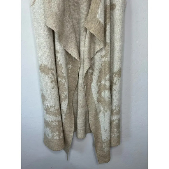 Sundance Merino Wool Mohair Open Front Longline Sleeveless Cardigan Size M - Picture 3 of 8